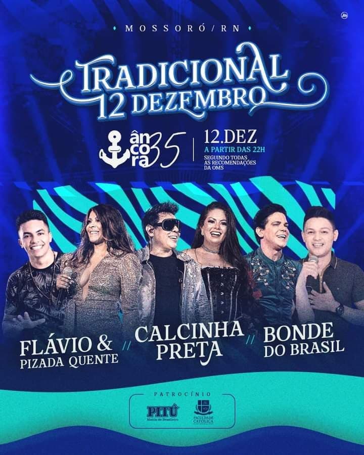 Flávio & Pizada Quente, Calcinha Preta e Bonde do Brasil - Tradicional 12 de Dezembro