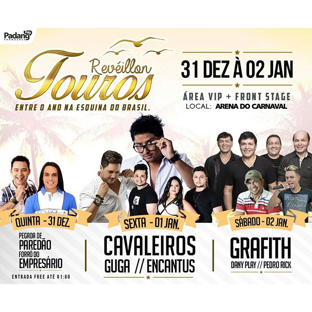 Cavaleiros do Forró, Guga Playboy e Banda Encantus