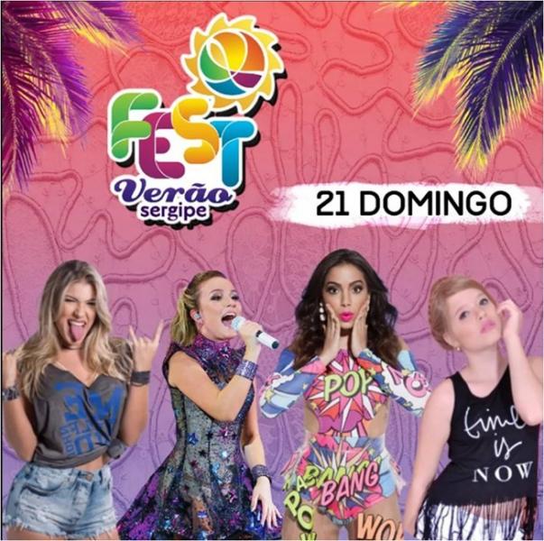 Larissa Manoela, Anitta, Lore Improta e Júlia Simoura - Fest Verão Sergipe