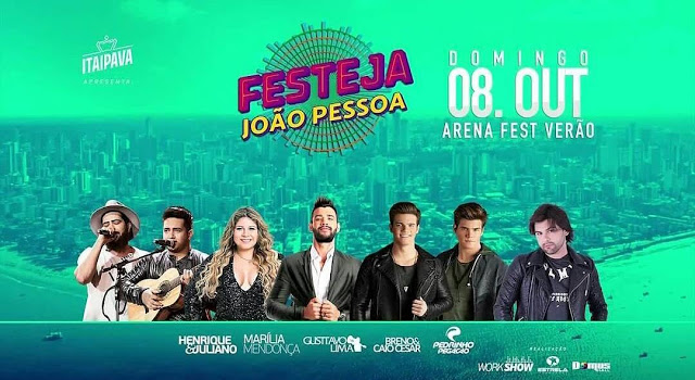 Pedrinho Pegação, Marília Mendonça, Breno & Caio César, Gusttano Lima e Henrique & Juliano - Festeja João Pessoa