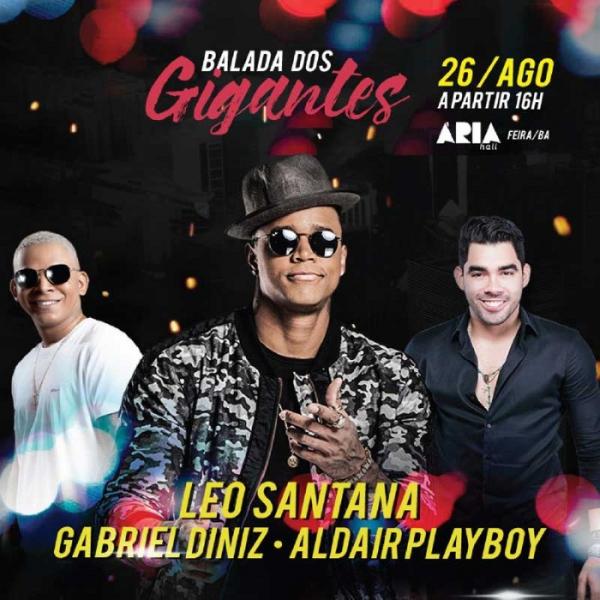 Leo Santana, Gabriel Diniz e Aldair Playboy