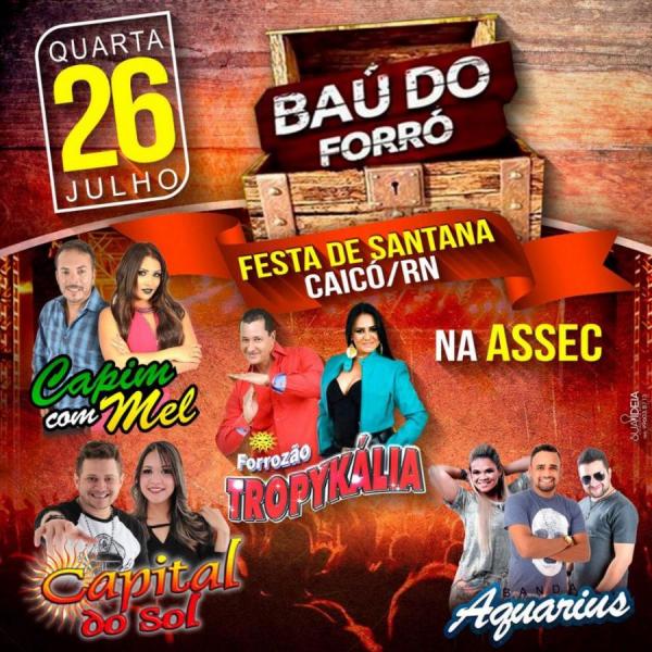 Capim com Mel, Capital do Sol, Forrozão Tropykália e Aquarius - Baú do Forró