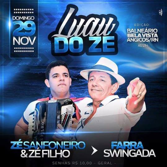 Zé Sanfoneiro e Zé Filho e Farra Swingada - Luau do Zé