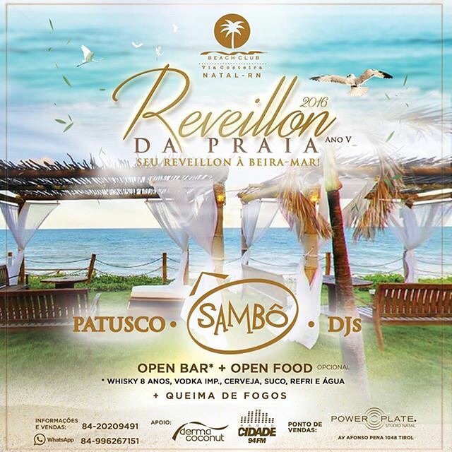 Sambô, Patusco e Djs - Reveillon da Praia 2016