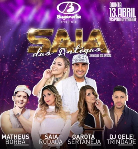 Saia Rodada, Matheus Borba, Garota Sertaneja e Dj Gele Trindade