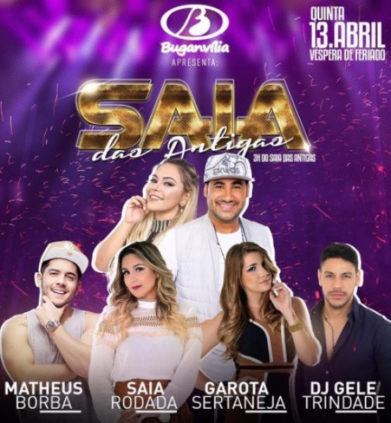 Saia Rodada, Matheus Borba, Garota Sertaneja e Dj Gele Trindade