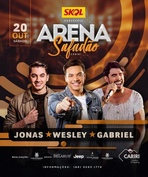 Wesley Safadão, Jonas e Gabriel - Arena Safadão