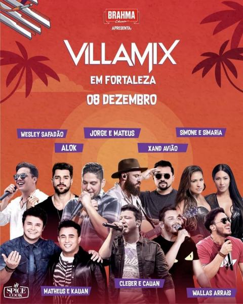 Jorge e Mateus, Simone e Simaria, Wesley Safadão, Xand Avião, Alok, Wallas Arrais, Matheus e Kauan e Cleber e Cauan - Villa Mix