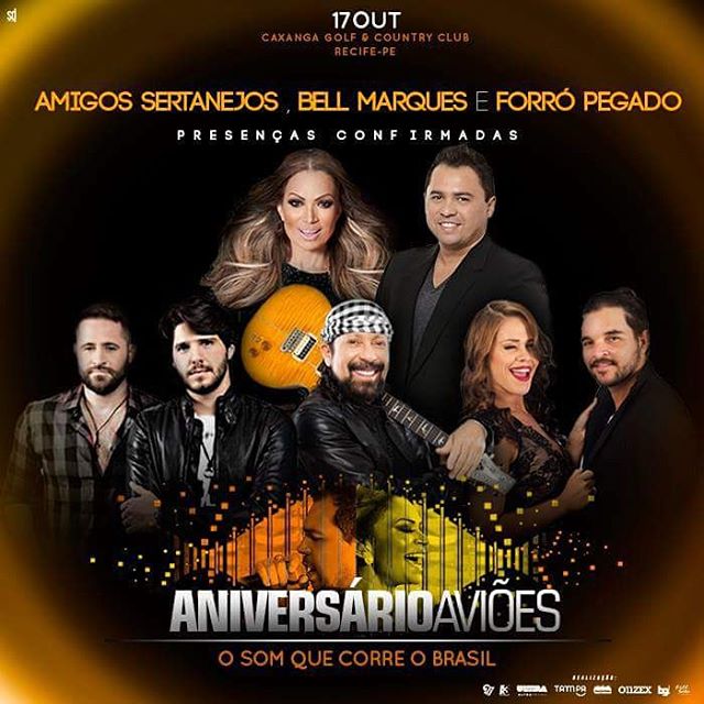 Aviões do Forró, Amigos Sertanejos, Bell Marques e Forró Pegado