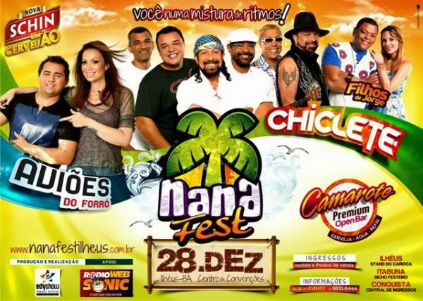 Aviões do Forró, Chiclete com Banana e Filhos de Jorge - Nana Fest
