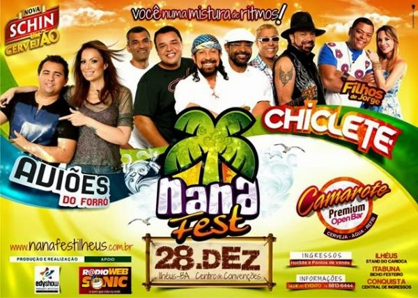 Aviões do Forró, Chiclete com Banana e Filhos de Jorge - Nana Fest