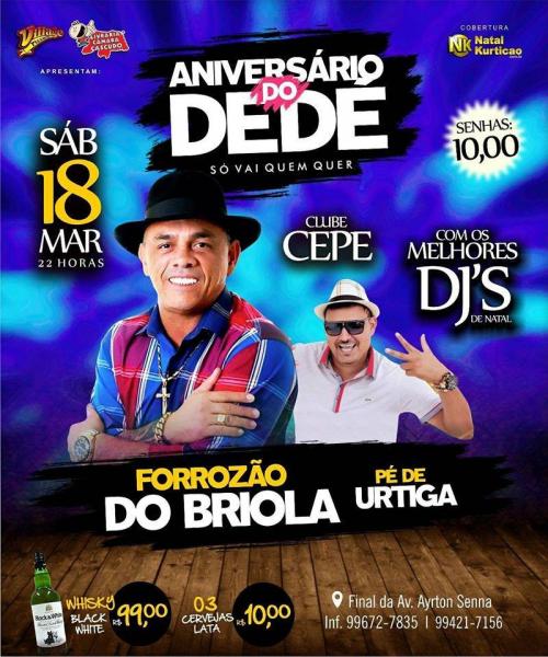 Forrozão do Briola e Pé de Urtiga - Aniversário do Dedé