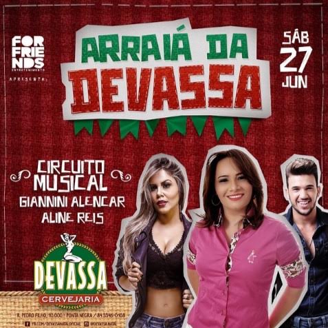 Circuito Musical, Giannini Alencar e Aline Reis - Arraiá Devassa