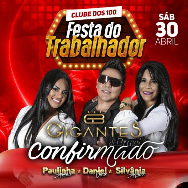 Paulinha Abelha, Daniel Di e Silvânia Aquino - Festa do Trabalhador