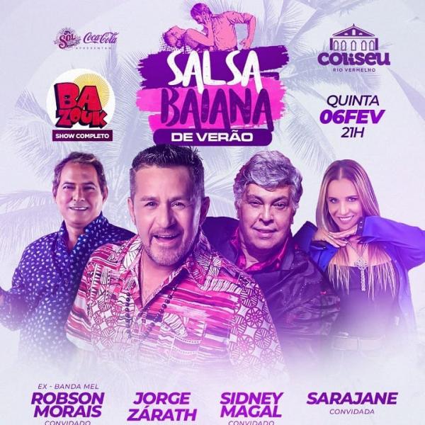 Robson Morais, Jorge Zárath, Sidney Magal e Sarajane