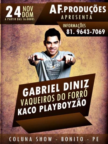 Gabriel Diniz, Vaqueiros do Forró e Kaco Playboyzão