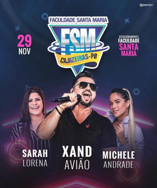 Xand Avião, Sarah Lorena e Michele Andrade