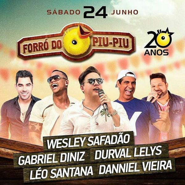 Wesley Safadão, Gabriel Diniz, Durval Lelys, Léo Santana e Danniel Vieira - Forró do Piu-Piu 2017