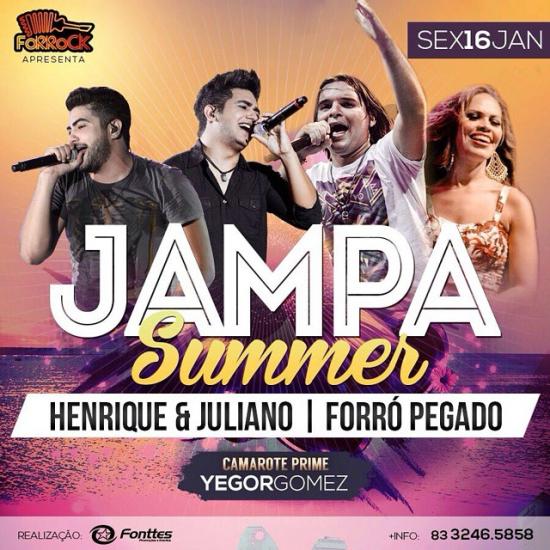 Cavaleiros do Forró, Yegor Bandoleiro, Henrique & Juliano e Forró Pegado - Jampa summer