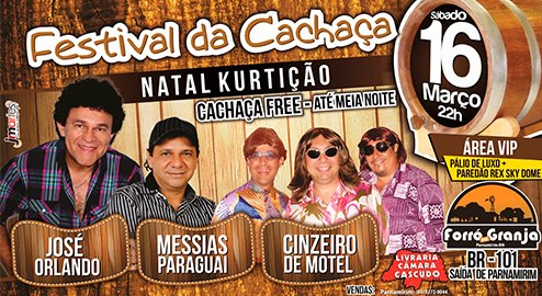 José Orlando, Messias Paraguai e Cinzeiro de Motel - Festival da Cachaça