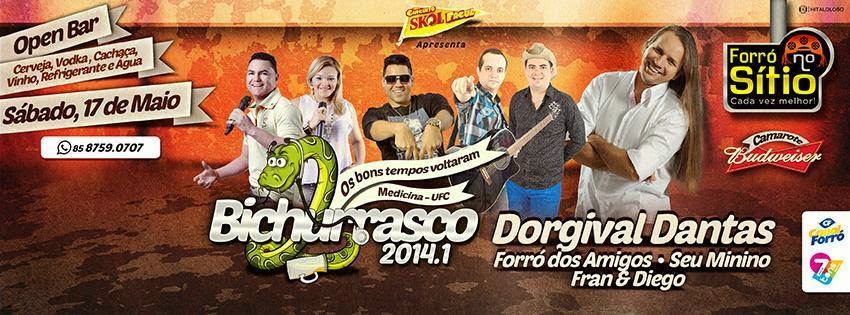 Dorgival Dantas, Forró dos Amigos, Seu Minino e Fran & Diego - Bichurrasco 2014.1