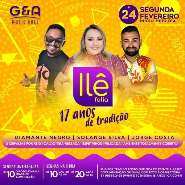 Diamante Negro, Solange Silva e Jorge Costa - Ilê Folia