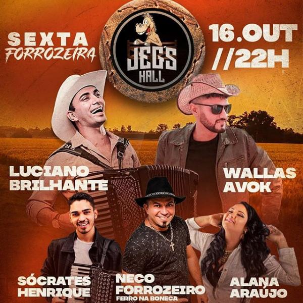 Luciano Brilhante, Wallas Avok, Sócrates Henrique, Neco Forrozeiro e Alana Araújo