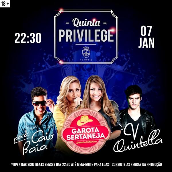 Caio Baia e Garota Sertaneja - Quinta Privilege