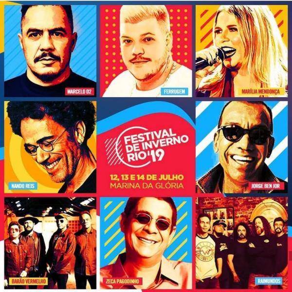 Jorge Ben Jor, Marcelo D2 e Zeca Pagodinho - Festival de Inverno Rio 19