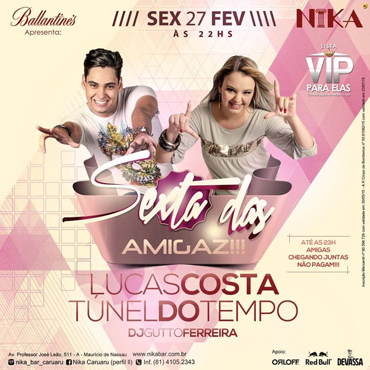 Lucas Costa e Túnel do Tempo - Sexta das Amigaz