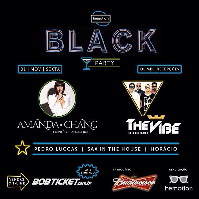 Amanda Chang, The Vibe e Pedro Luccas e Sax in The House - Black Party