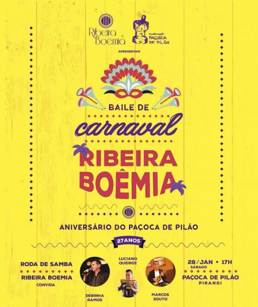 Roda de Samba, Luciano Queiroz, Debinha Ramos e Marcos Souto - Baile de Carnaval do Ribeira Boêmia
