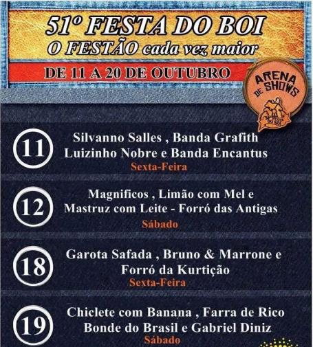 Magnficos, Limão com Mel, Mastruz com Leite - Festa do Boi