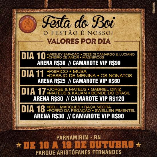 Bell Marques, Raça Negra e Forró da Pegação - Festa do Boi