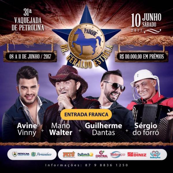 Avine Vinny, Mano Walter, Guilherme Dantas e Sérgio do Forró