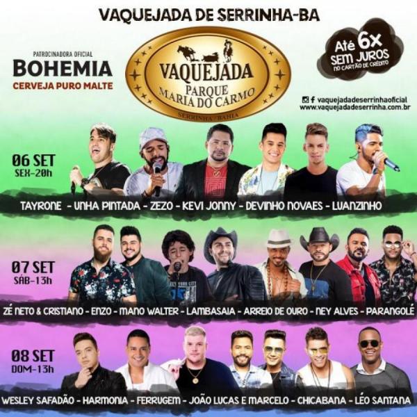 Wesley Safadão, Harmonia, Ferrugem, João Lucas & Marcelo, Chicabana e Léo Santana