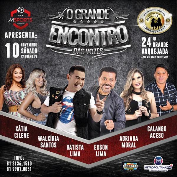 Kátia Cilene, Walkíria Santos, Batista Lima, Edson Lima, Adriana Moral e Calango Aceso - O Grande Encontro das Vozes