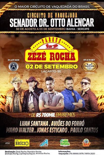 Luan Santana, Aviões do Forró, Mano Walter, Jonas Esticado e Paulo Santos