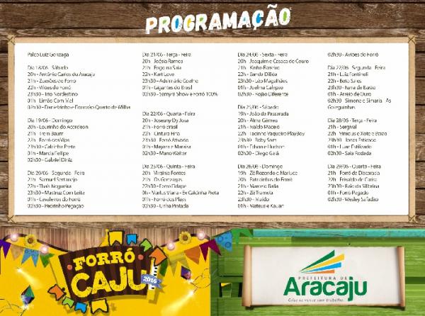 Forró da Discarada, Erivaldo da Carira, Raio da Silibrina, Forró Pegado e Wesley Safadão - Forró Caju