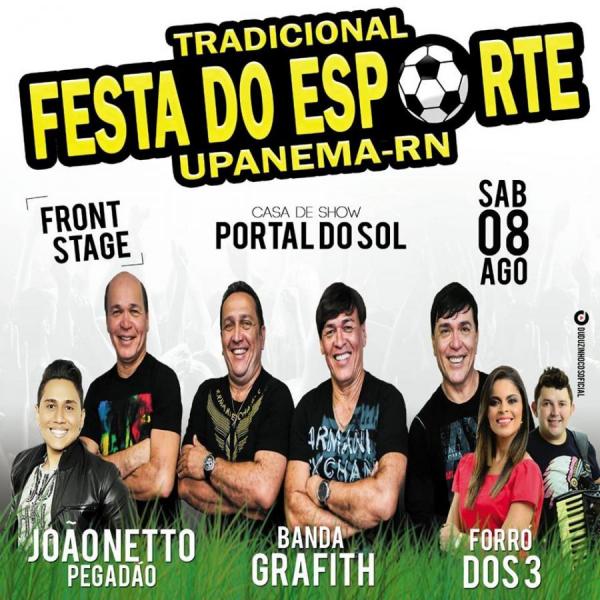 Banda grafith, João Netto Pegadão e Forró dos 3 - Festa do Esporte