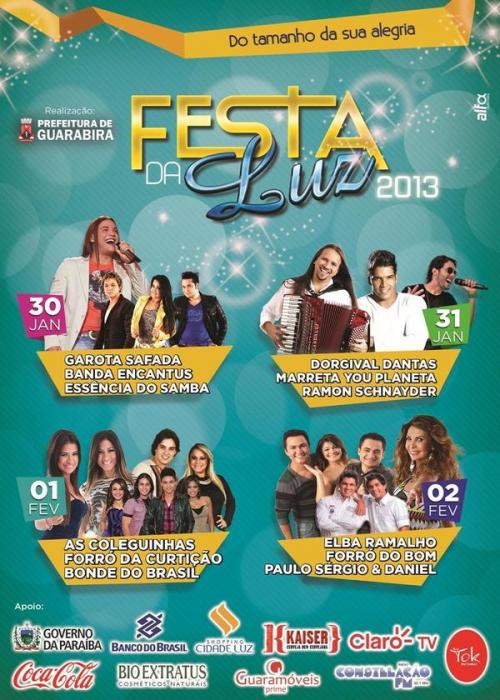 Dorgival Dantas, Marreta You Planeta e Ramon Scnauder - Festa da Luz