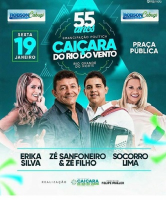 Erika Silva, Zé Sanfoneiro & Zé Filho e Socorro Lima