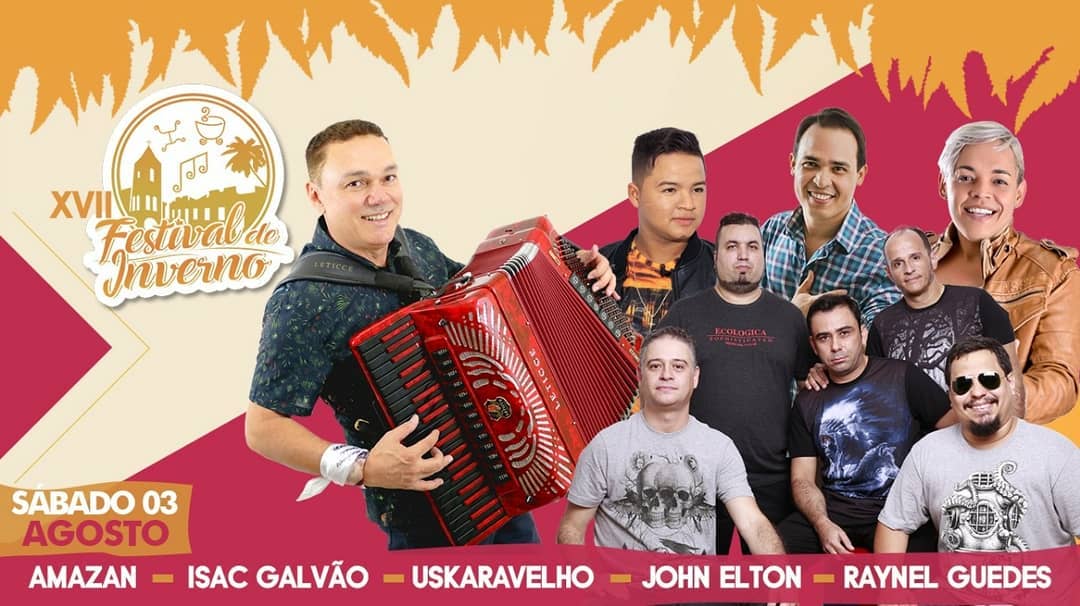 Amazan, Isac Galvão, Uskaravelho, John Elton e Raynel Guedes - Festival de Inverno