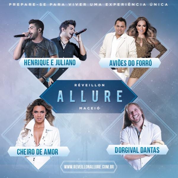 Henrique e Juliano, Aviões do Forró, Cheiro de Amor e Dorgival Dantas - Réveillon Allure 2016