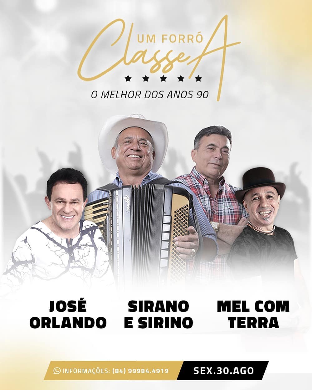 José Orlando, Sirano & Sirino e Mel com Terra - Forró Classe A