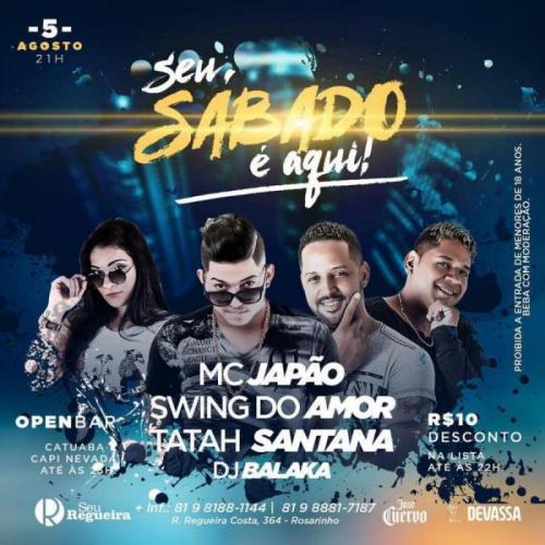Mc Sapão, Swing do Amor, Tatah Santana e Dj Balaka