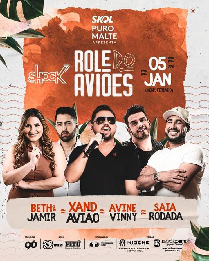 Beth e Jamir, Xand Avião, Avine Vinny e Saia Rodada - Rolé do Aviões