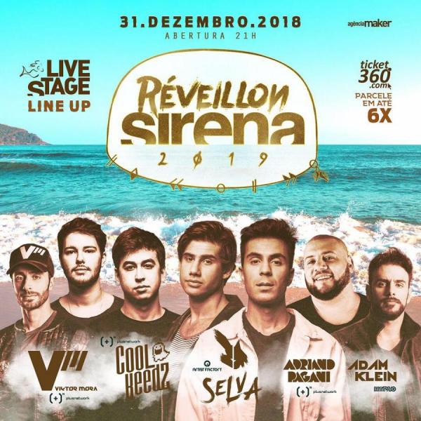 Cool Keedz, Selva, Adriano Pagani e Adam Klein - Réveillon Sirena 2019