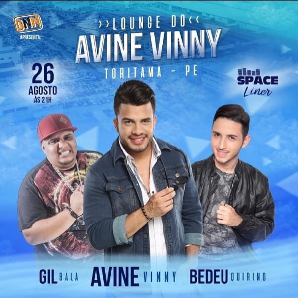 Avini Vinny, Gil Bala e Bedeu Quirino - Lounge do Avine