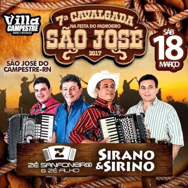 Zé Sanfoneiro & Zé Filho e Sirano & Sirino - 7ª Cavalgada na Festa do Padroeiro São José